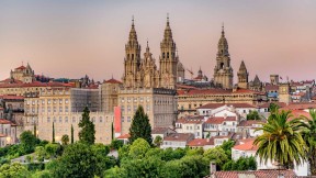 Ciudad  vieja de Santiago de Compostela.